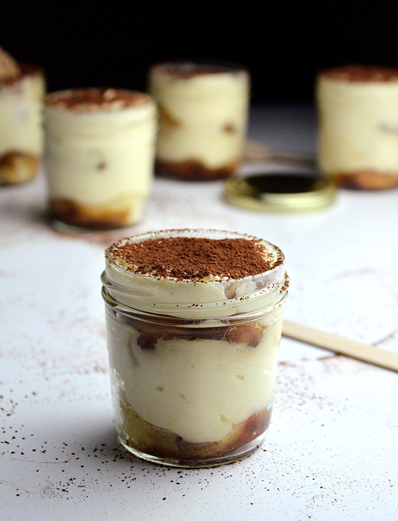 Receta de tiramisú casero en vasitos