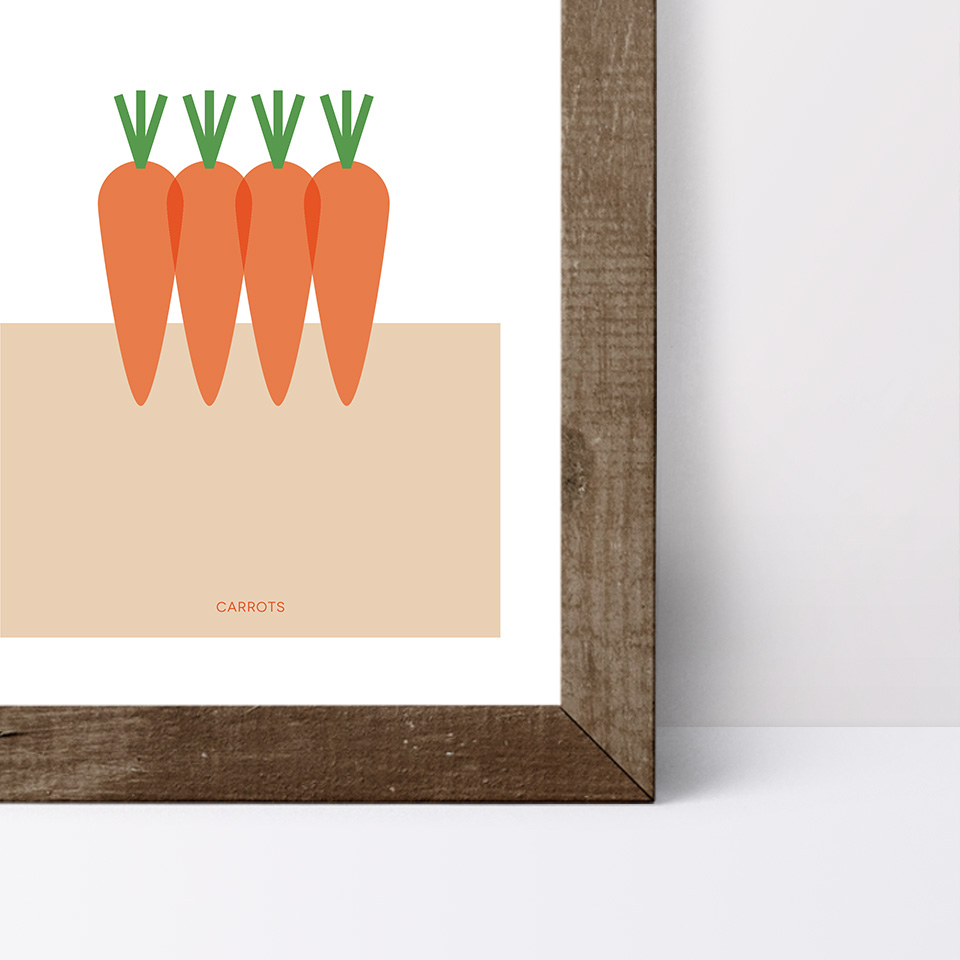 Detalle del póster Carrots