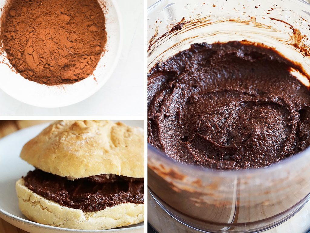 Crema de cacao saludable hecha en casa